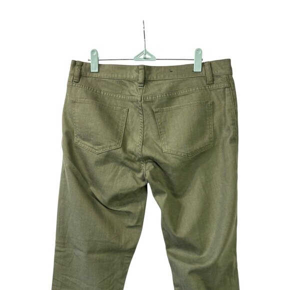 C Wonder Womens Green Denim Legging Jeans Mid Rise Stretch Side Zip Size 29 - Picture 5 of 9